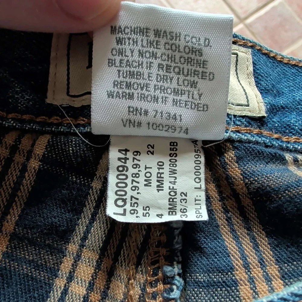 LL Bean Jeans Mens 36x32 Blue Relaxed Fit Flannel Lined Denim Medium‎ Wash